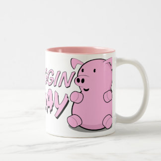 Tasse 2 Couleurs Joyeux anniversaire de Piggin
