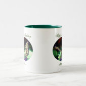 Tasse 2 Couleurs Joyeux Anniversaire papillon maman (Centre)