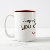 Tasse 2 Couleurs Joyeux anniversaire vous Ole Buzzard (Gauche)