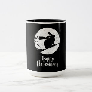 Tasse 2 Couleurs Joyeux cadeau de costume d'Halloween sorcière lapi