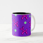 Tasse 2 Couleurs Joyeux Chiens À Balles (Devant droit)