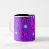 Tasse 2 Couleurs Joyeux Chiens À Balles (Devant gauche)