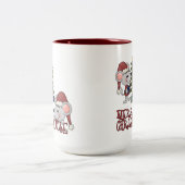 Tasse 2 Couleurs Joyeux Christmouse avec l'arbre (Centre)