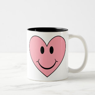 Tasse 2 Couleurs Joyeux Coeur du visage