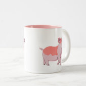 Tasse 2 Couleurs Joyeux comme un cochon (Devant droit)