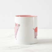 Tasse 2 Couleurs Joyeux comme un cochon (Centre)