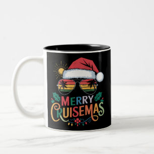 Tasse 2 Couleurs Joyeux Cruisemas 2024 Noël Santa Renne