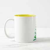Tasse 2 Couleurs Joyeux dessin de Snowman (Gauche)