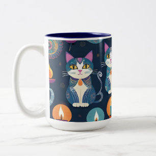 Tasse 2 Couleurs Joyeux Diwali Kitties