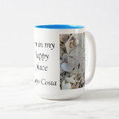 Tasse 2 Couleurs Joyeux endroit sable dollar (Devant droit)