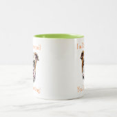 Tasse 2 Couleurs Joyeux et excité Dobermann (Centre)