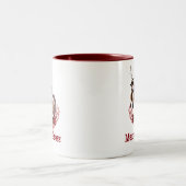 Tasse 2 Couleurs Joyeux fitness Noël drôle couverture (Centre)