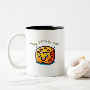 Tasse 2 Couleurs Joyeux Fromage, Oui S'Il Vous Plaît