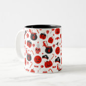 Tasse 2 Couleurs Joyeux Halloween (Devant gauche)