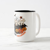 Tasse 2 Couleurs Joyeux Halloween (Devant droit)