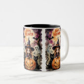 Tasse 2 Couleurs Joyeux Halloween (Devant droit)