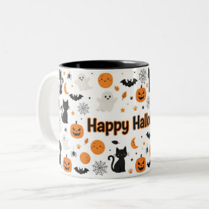 Tasse 2 Couleurs Joyeux Halloween Mignon Épouvantable
