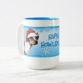 Tasse 2 Couleurs Joyeux Howliday Catahoula (Devant gauche)