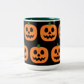 Tasse 2 Couleurs Joyeux Jack-O-Lantern (Centre)
