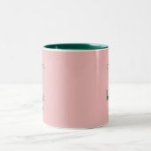 Tasse 2 Couleurs Joyeux & Joyeux Noël Pink Vert (Centre)