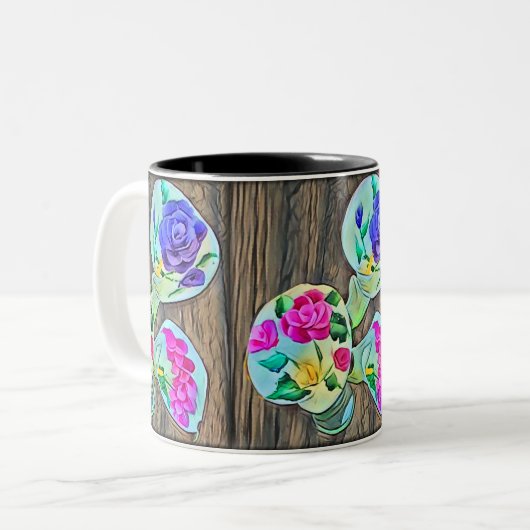 Tasse 2 Couleurs Joyeux Lilys (Devant gauche)