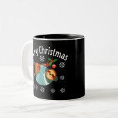 Tasse 2 Couleurs Joyeux Noël (Devant gauche)