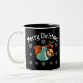 Tasse 2 Couleurs Joyeux Noël (Gauche)