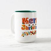 Tasse 2 Couleurs Joyeux Noël (Devant gauche)