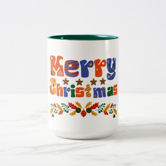 Tasse 2 Couleurs Joyeux Noël (Centre)