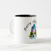 Tasse 2 Couleurs Joyeux Noël (Devant gauche)