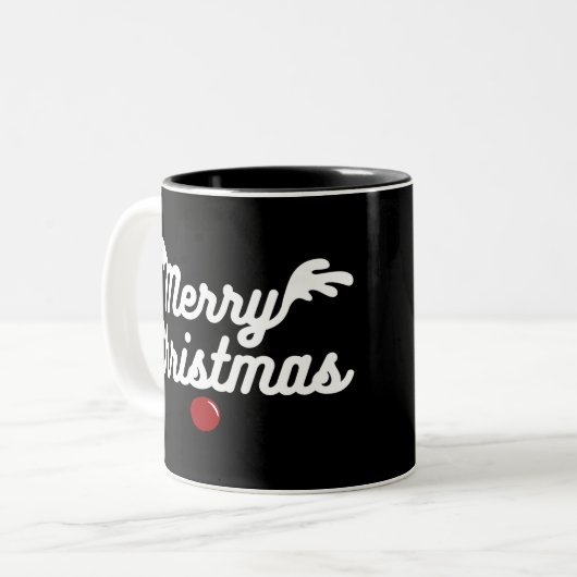 Tasse 2 Couleurs Joyeux Noël (Devant gauche)