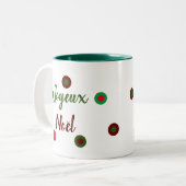 Tasse 2 Couleurs Joyeux Noël (Devant gauche)