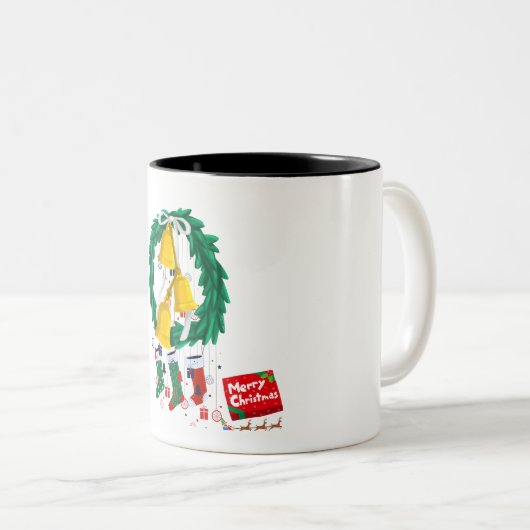 Tasse 2 Couleurs joyeux noël  (Devant droit)