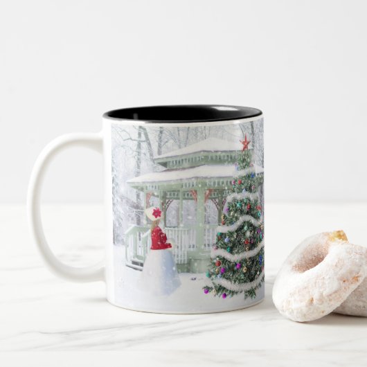 Tasse 2 Couleurs Joyeux Noël (Avec donut)