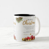 Tasse 2 Couleurs Joyeux Noël (Devant droit)