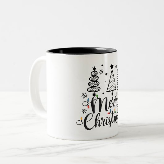 Tasse 2 Couleurs Joyeux Noël (Devant gauche)