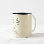 Tasse 2 Couleurs Joyeux Noël (Devant droit)