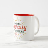 Tasse 2 Couleurs Joyeux Noël (Devant droit)