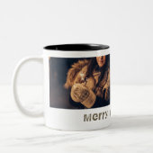 Tasse 2 Couleurs Joyeux Noël 2 Photo Collage Vacances (Gauche)