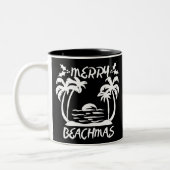 Tasse 2 Couleurs Joyeux Noël Beachmas En Juillet (Gauche)