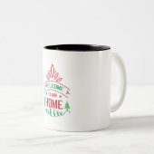Tasse 2 Couleurs Joyeux Noël Bienvenue À Ma Maison (Devant droit)