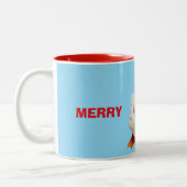 TASSE 2 COULEURS JOYEUX NOËL CANARD (Gauche)
