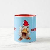 TASSE 2 COULEURS JOYEUX NOËL CANARD (Centre)