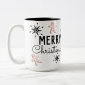 Tasse 2 Couleurs Joyeux Noël Cookie pain d'épices (Gauche)