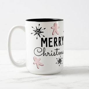 Tasse 2 Couleurs Joyeux Noël Cookie pain d'épices