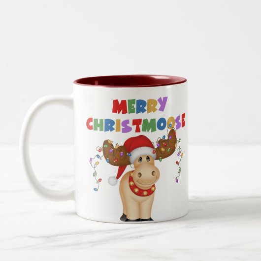 Tasse 2 Couleurs Joyeux Noël de Noël (Gauche)
