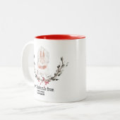 Tasse 2 Couleurs Joyeux Noël du Canada Écureuil (Devant gauche)