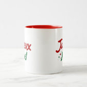 Tasse 2 Couleurs Joyeux Noël écriture manuscrite (Centre)
