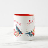Tasse 2 Couleurs Joyeux Noël et Bonne Année ! 2025 Blue Bird (Centre)