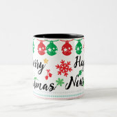 Tasse 2 Couleurs Joyeux Noël et une bonne année ! (Centre)